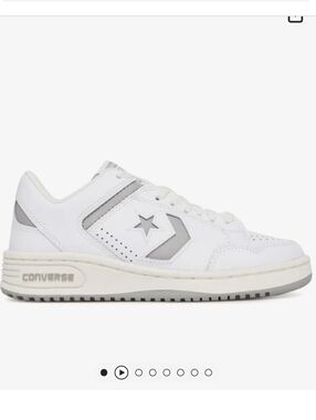 New Converse Weapon Leather A11461C White/Grey Mens Lowtop Sneakers Sz 6